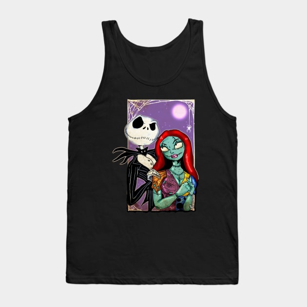 Jack and Sally Tank Top by Trapjaw1974